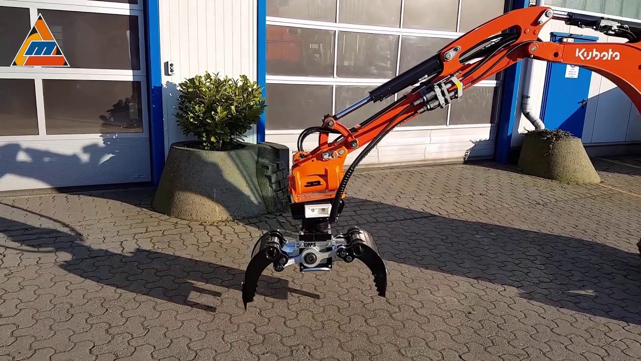 Minibagger mit Powertilt (Rädlinger) & Sortiergreifer (DMS)
