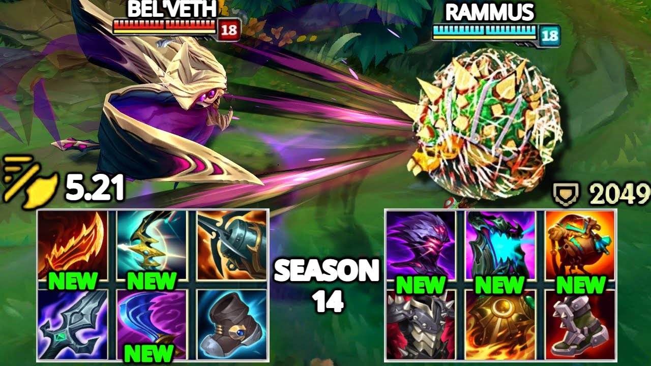 2000+ ARMOR RAMMUS vs BEL'VETH FULL BUILD FIGHTS & Best Moments!