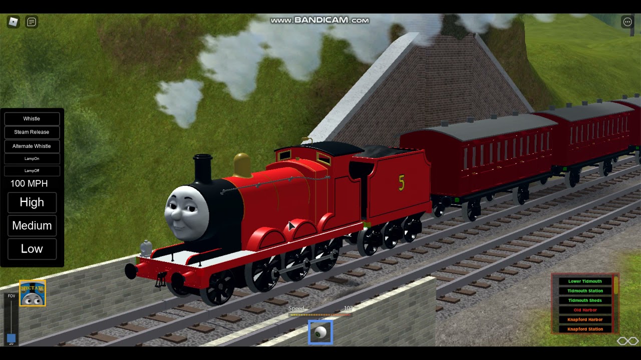 James on his way to Vicarstown.(Take On Sodor)
