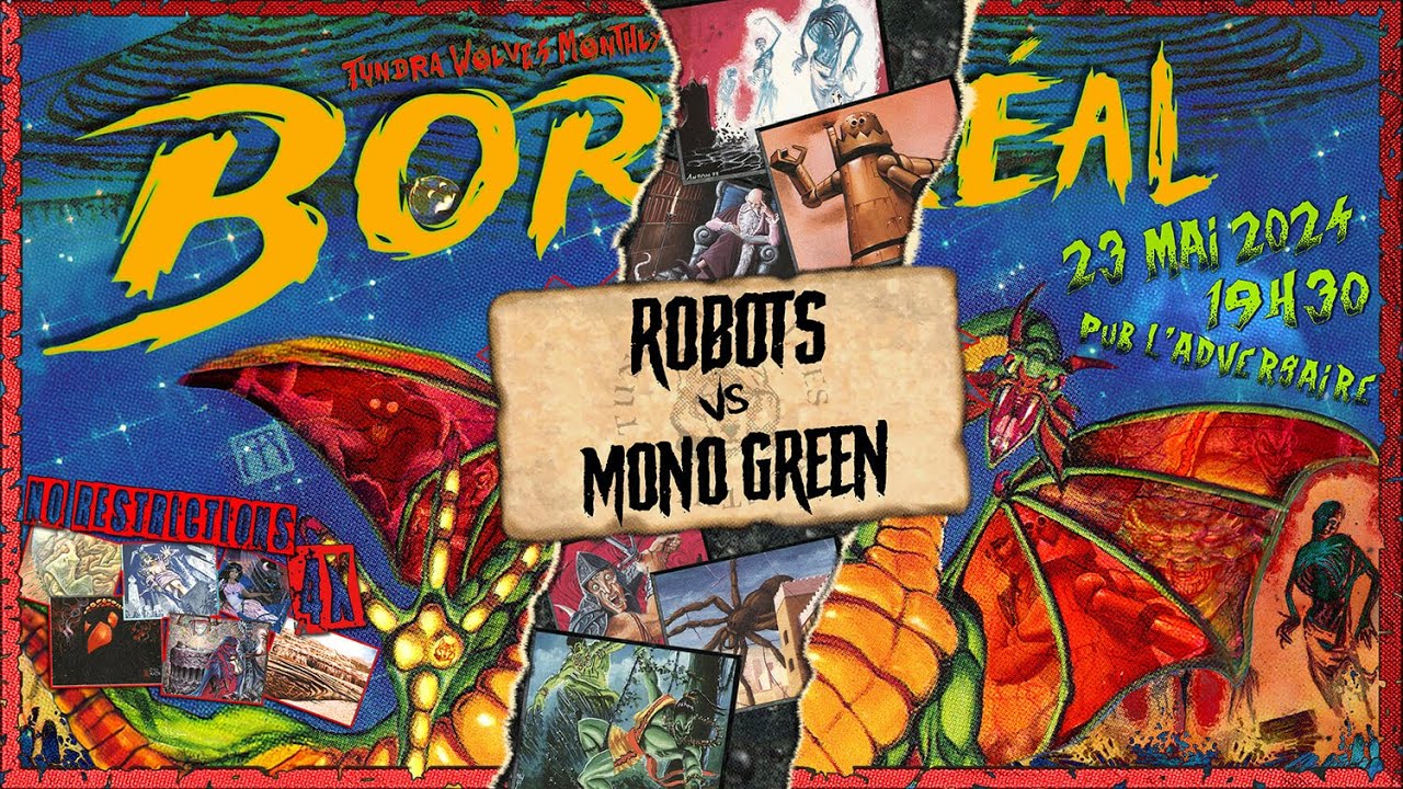 ROBOTS vs MONO GREEN, Old School MTG - 4/4 Tundra Wolves Monthly (2024-05)