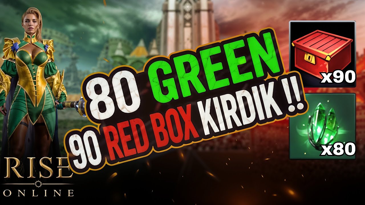 80 GREEN 90 RED BOX KIRDIK !! 🔥 SIFIRDAN MAGE B&Ouml;L&Uuml;M #8 | RISE ONLINE