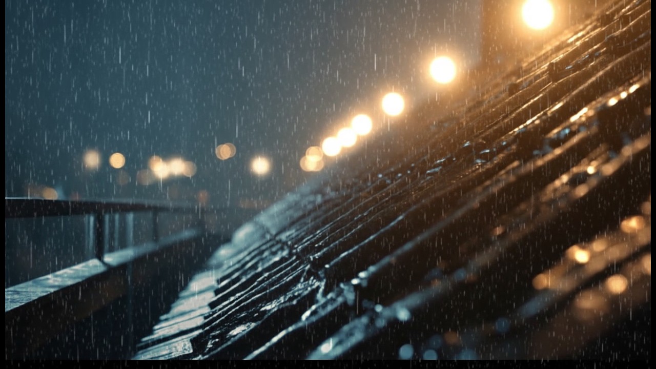 Heavy Rain Sounds at Night 🌧️ 3 Hours of Relaxing City Rain for Deep Sleep (No Music)