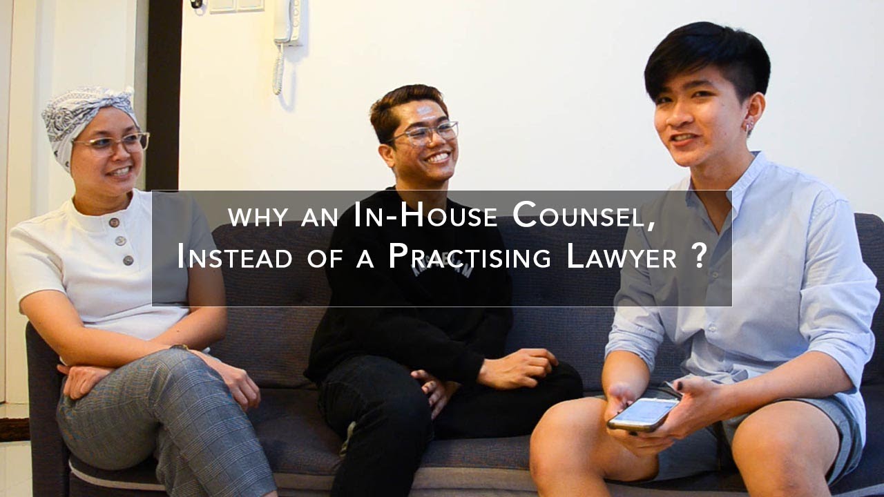 Why an In-House Counsel, instead of a practising lawyer?