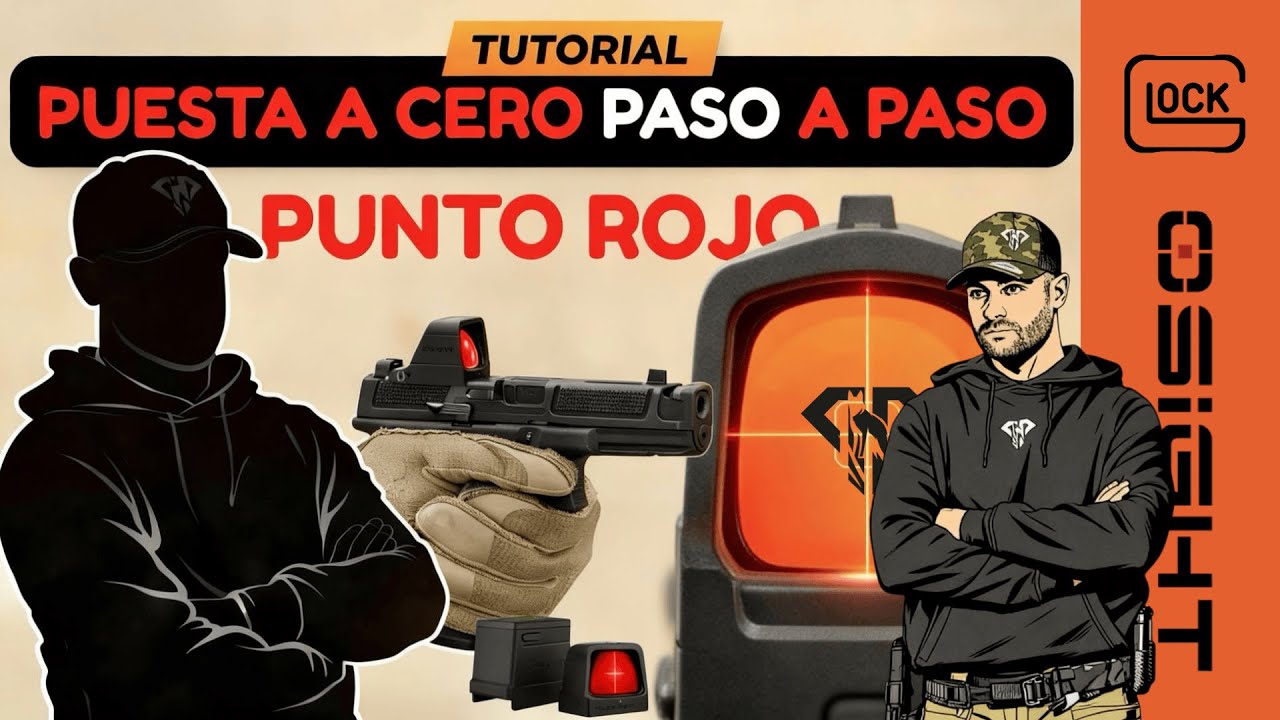 PUESTA CERO PASO A PASO PUNTO ROJO GLOCK