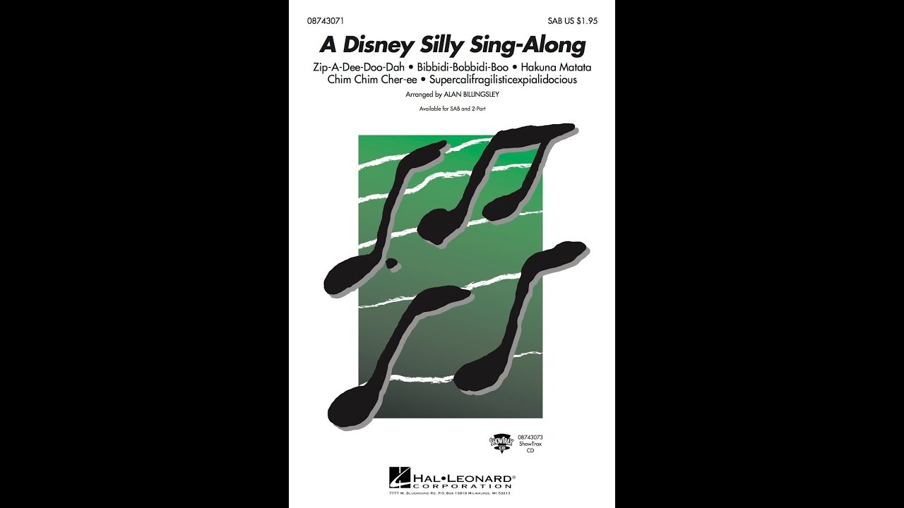 A Disney Silly Sing-Along (SAB Choir) - Arranged by Alan Billingsley