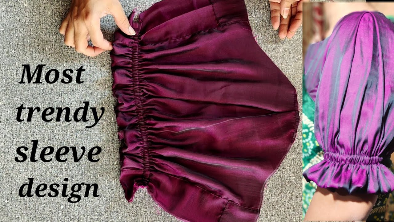 Most trendy sleeve design 2022 | latest Elastic frill sleeve design|
