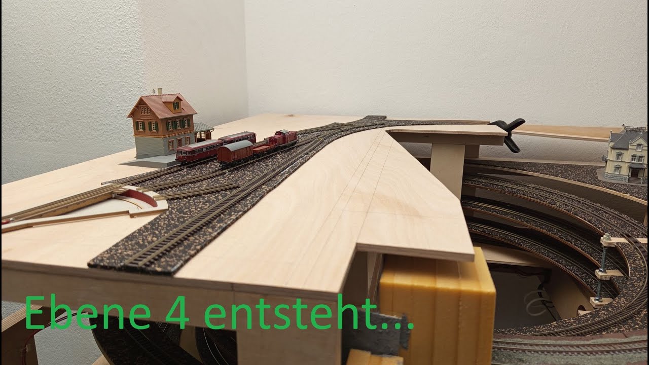 Teil 14 - Die 4. Ebene entsteht auf meiner Modelleisenbahn