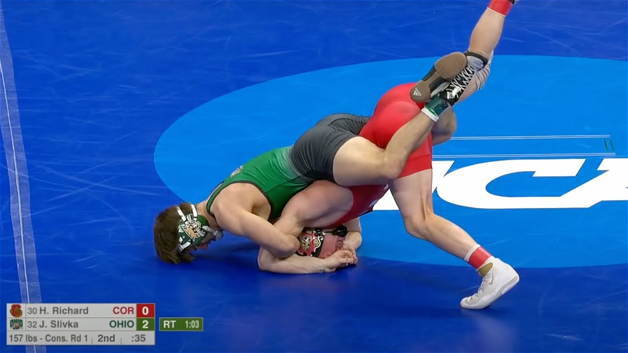 157lbs Hunter Richard (Cornell) vs Jordan Slivka (Ohio)