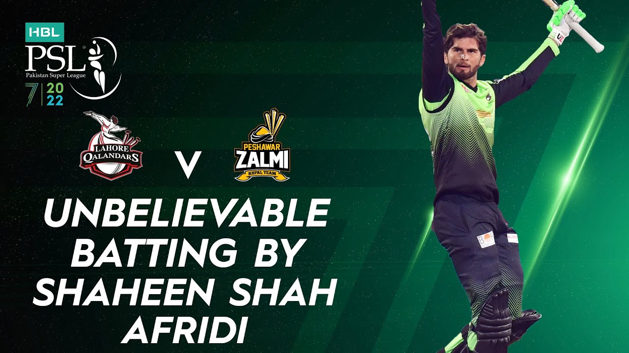 Unbelievable Batting By Shaheen Shah Afridi | Lahore vs Peshawar | Match 30 | HBL PSL 7 | ML2T