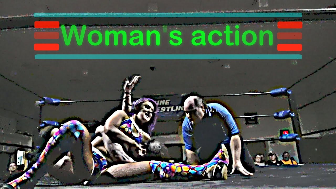 Free Match Ray Lyn vs Honey Badger ( woman's wrestling)
