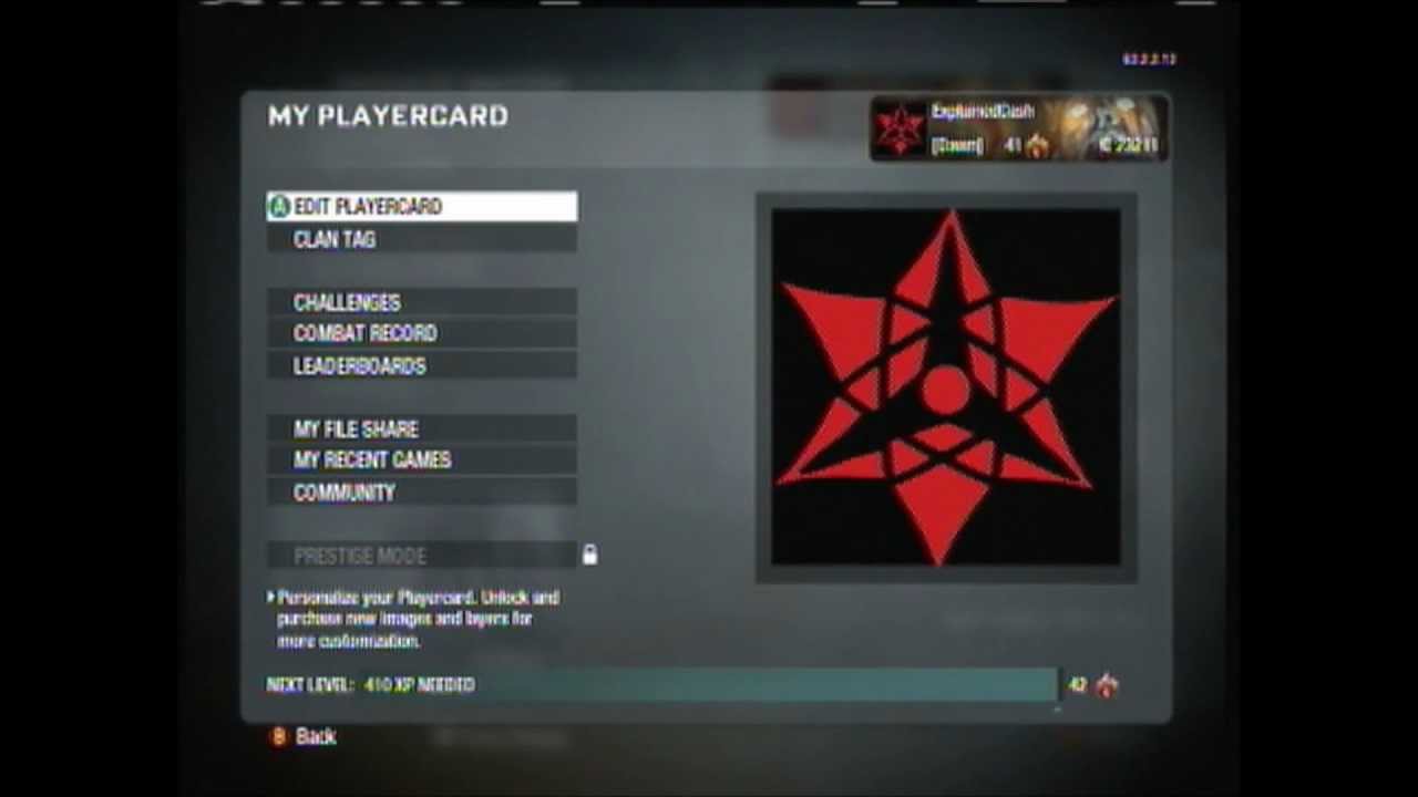 Sasuke Eternal Mangekyou Sharingan Black Ops emblem