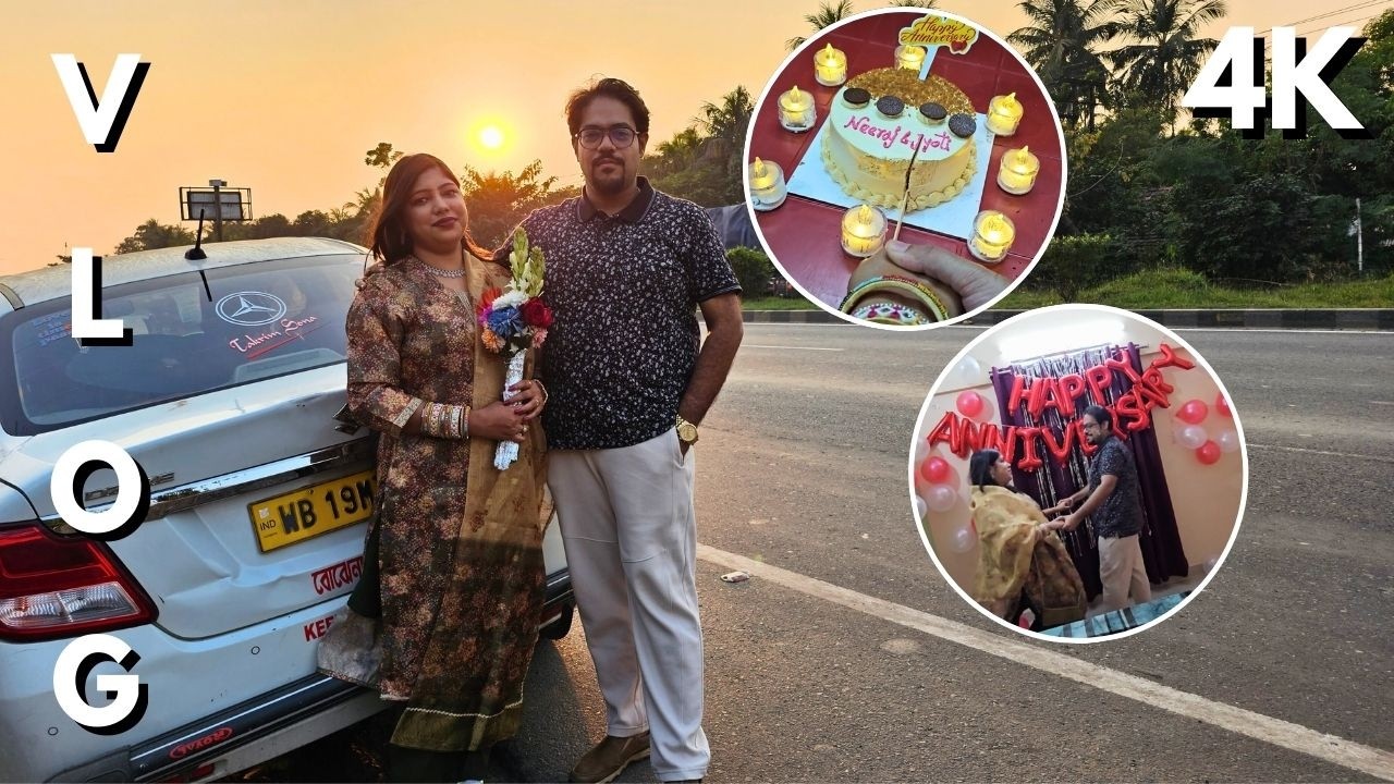 Anniversary pe Long Drive & Romantic Dance 😍 #vlog