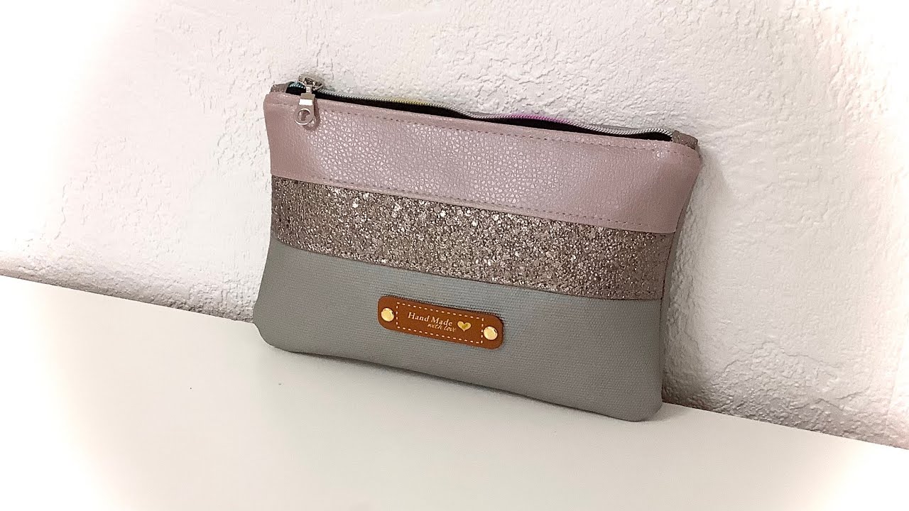 Coudre une pochette avec chutes de simili cuir # couture Madalena