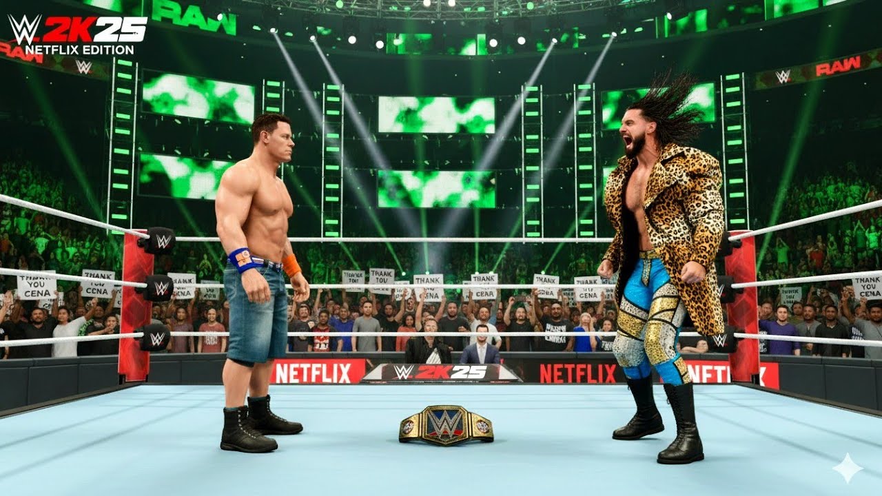 CAREER MODE: John Cena vs Seth Freakin Rollins || World Heavyweight championship Match || WWE 2K25 