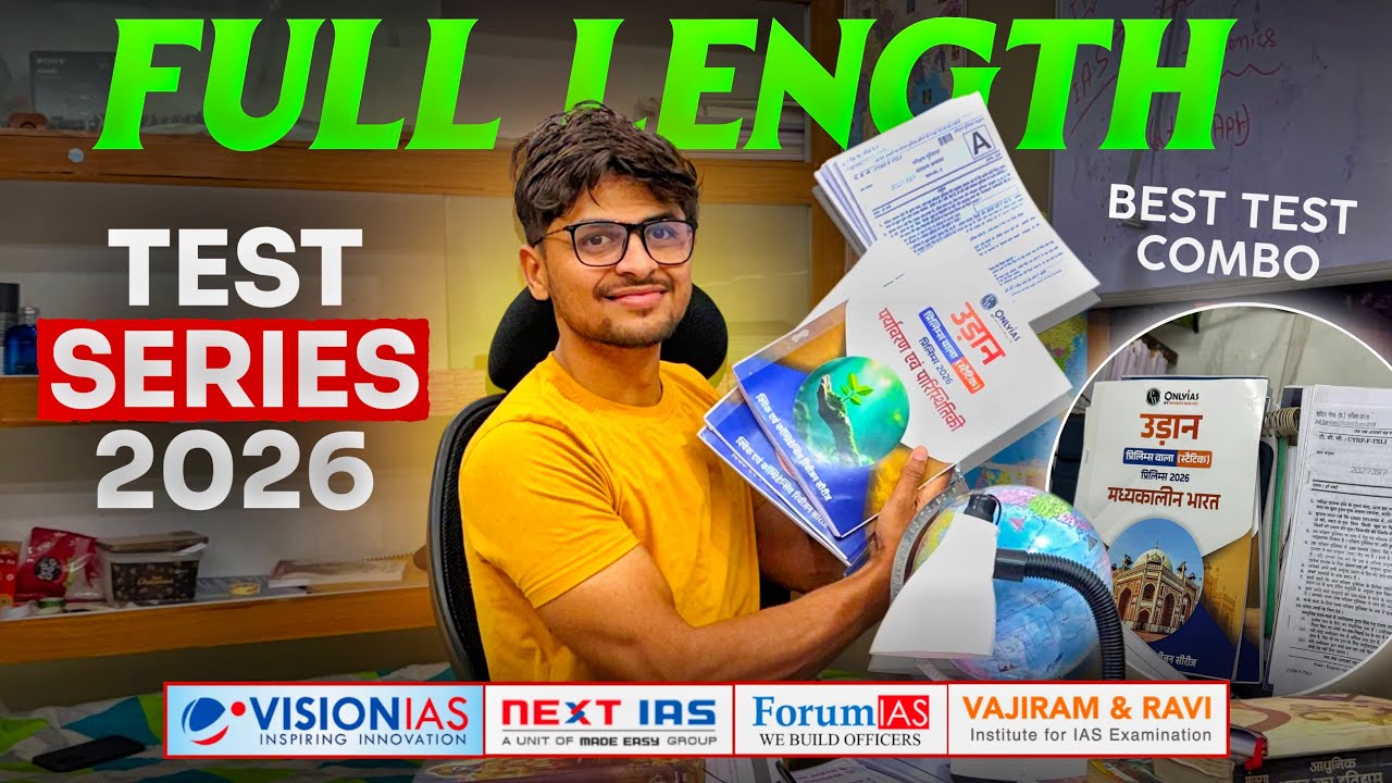 Best Full Length Test Series For UPSC Prelims2026&bull; I Vision IAS, Vajiram, Forum, Next IAS