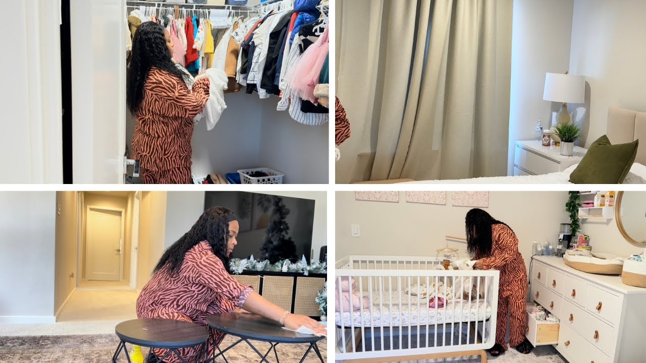 De nouveau chez moi// Ménage extrême à l’étage : lessive, rangement et chambre de bébé organisée
