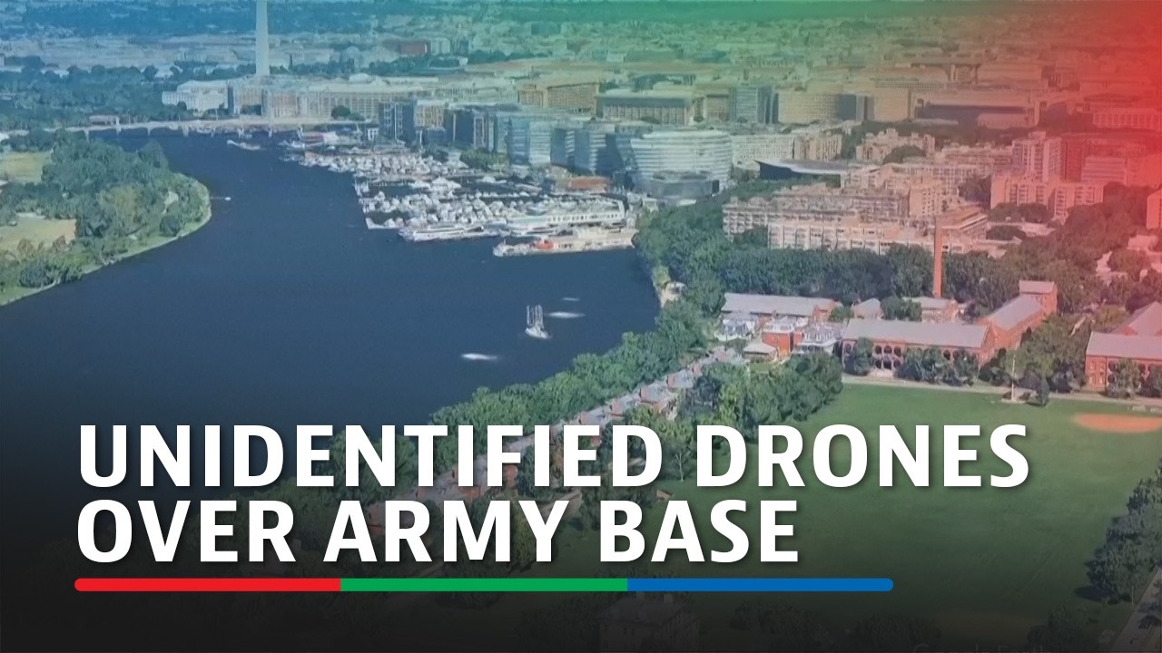 ANIMATION: Unidentified drones detected over Army base in Washington | ABS-CBN News