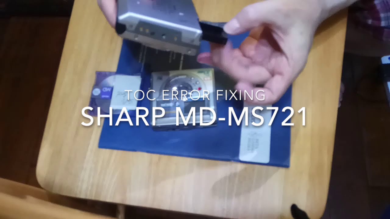 Sharp MD MS 721 TOC Reading Error Fixing