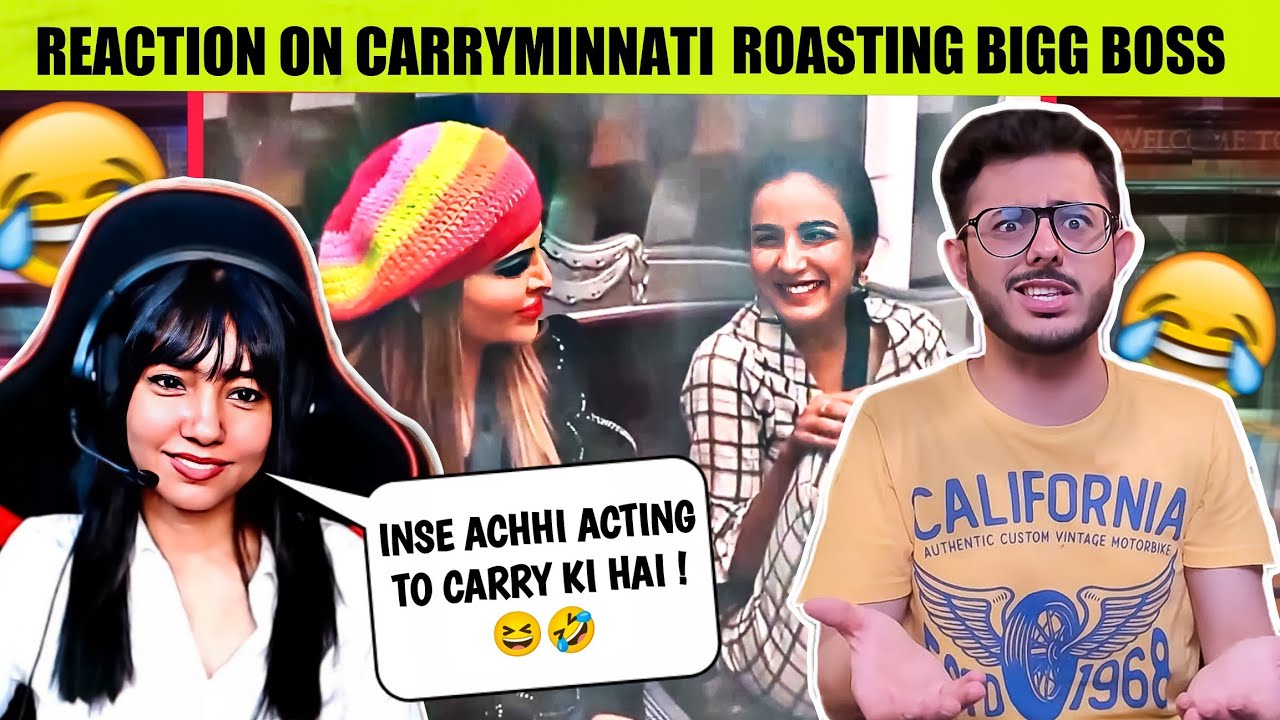 Reaction On Carryminati Roasting Bigg Boss @HusnaYT
