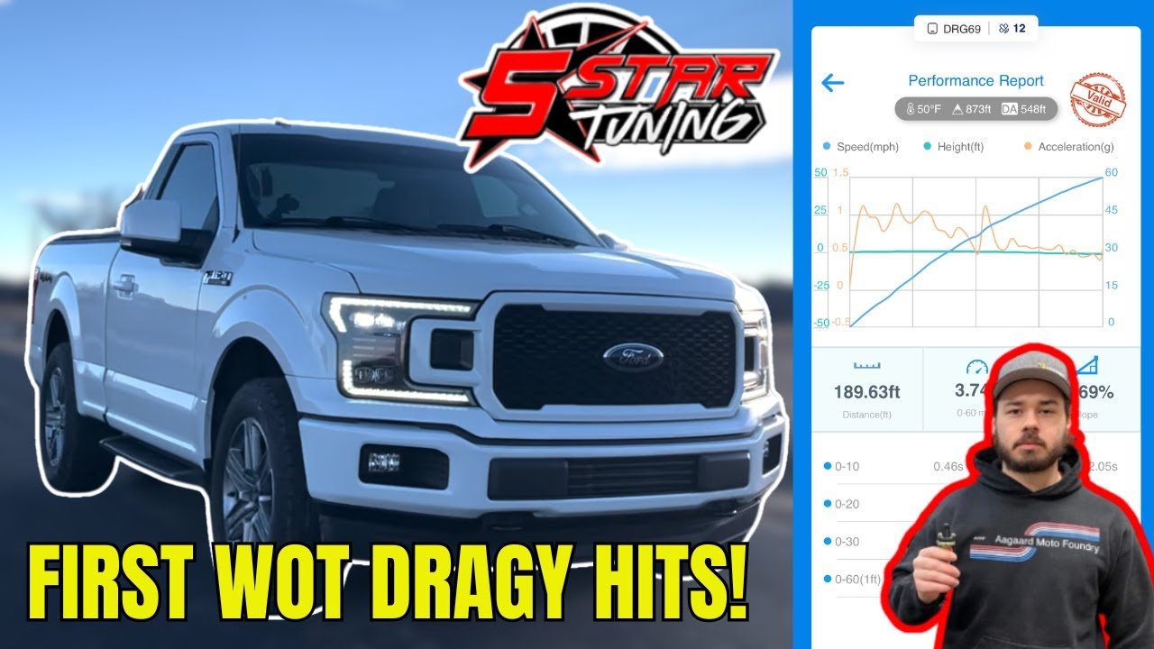 Twin Turbo F150 Coyote Gets Tuned By 5 Star Tuning - First Wide Open Throttle Pulls