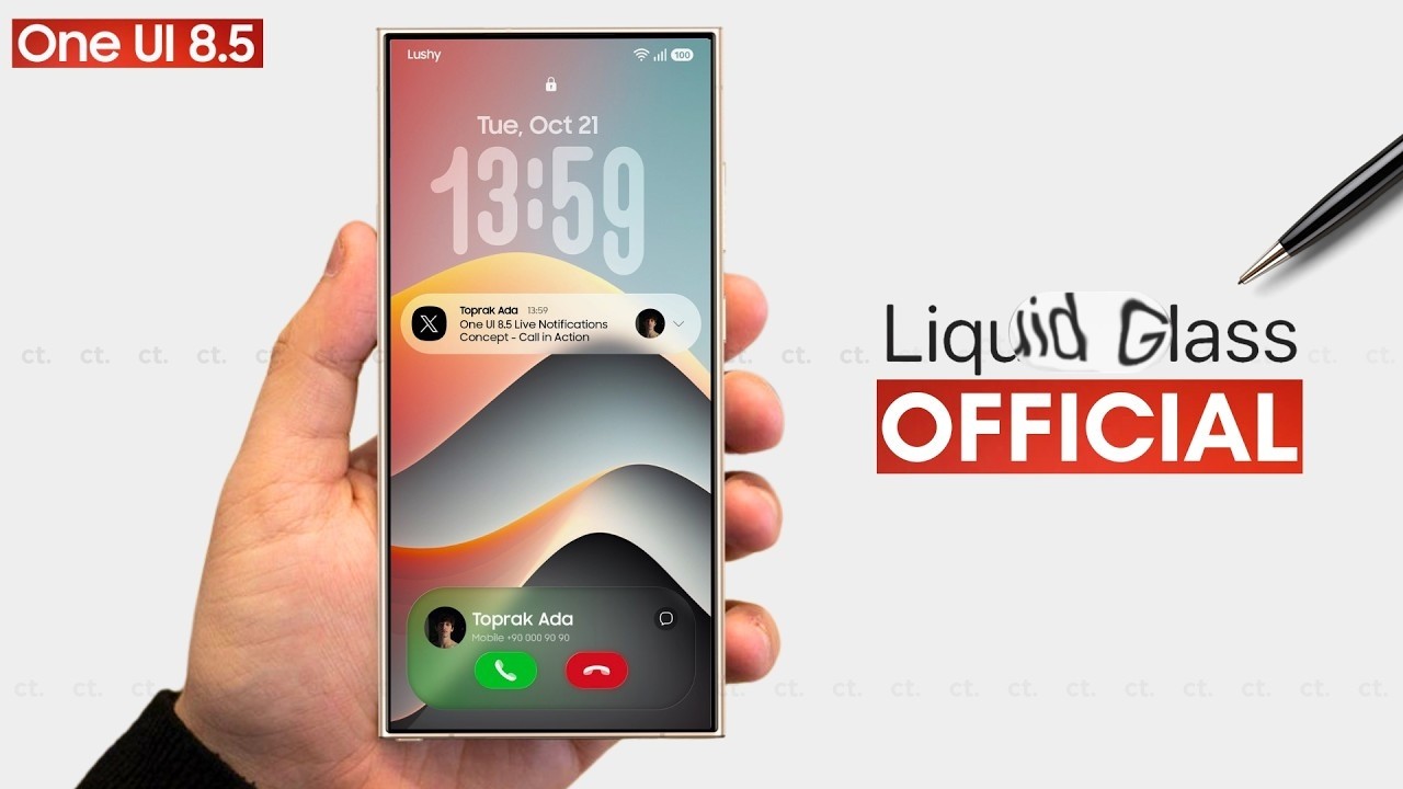 Samsung One UI 8.5 — Жидкое стекло!!!