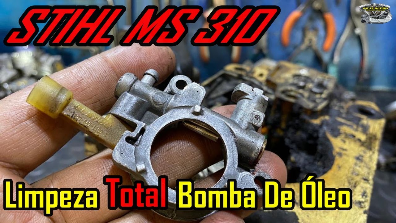 Stihl MS 310 Limpeza Total de Bomba de Óleo Com Dicas Uteis...