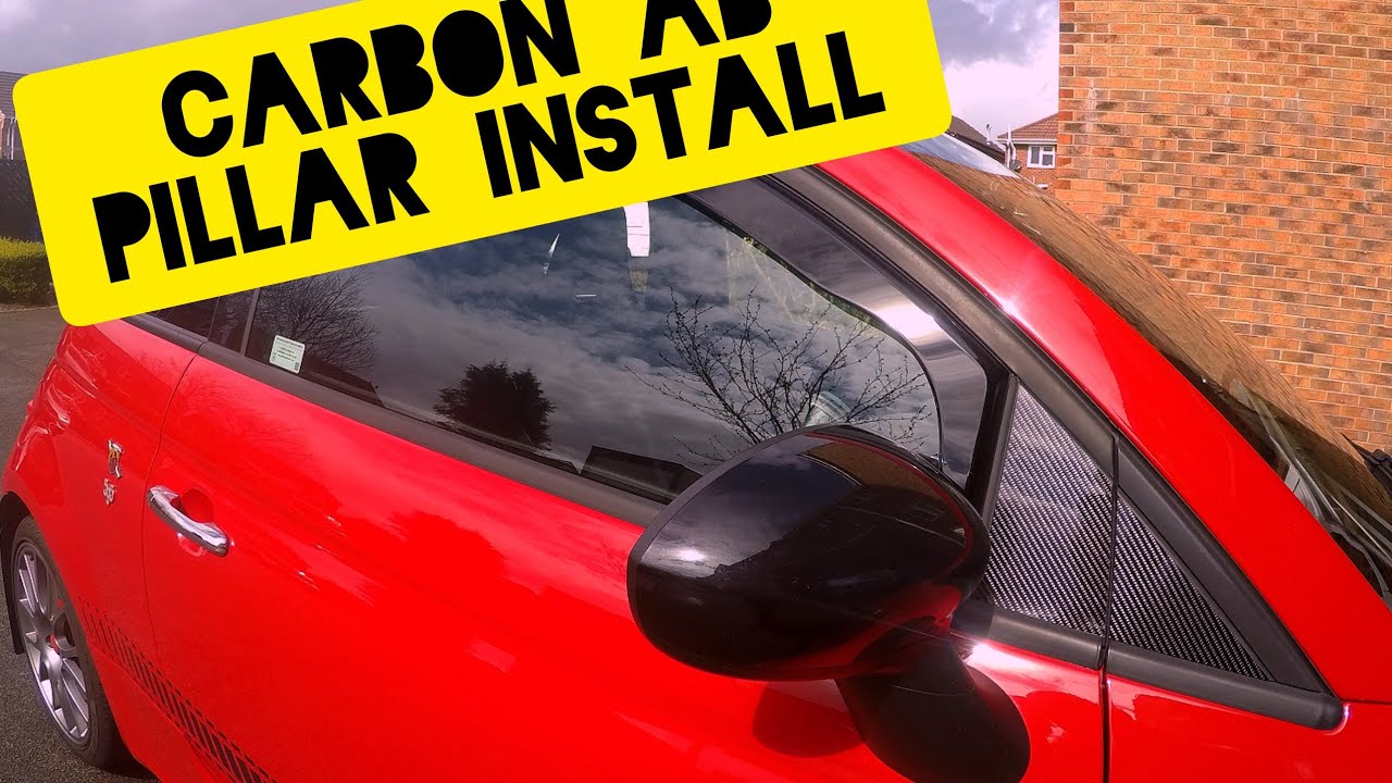 My Abarth 595 - Carbon A B Pillars