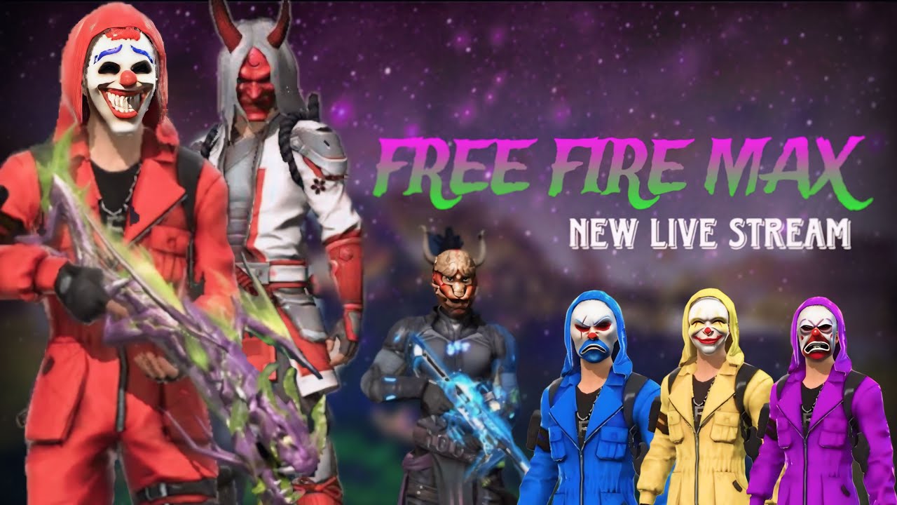 Free Fire Max. || New live stream || team code giveaway 🎁
