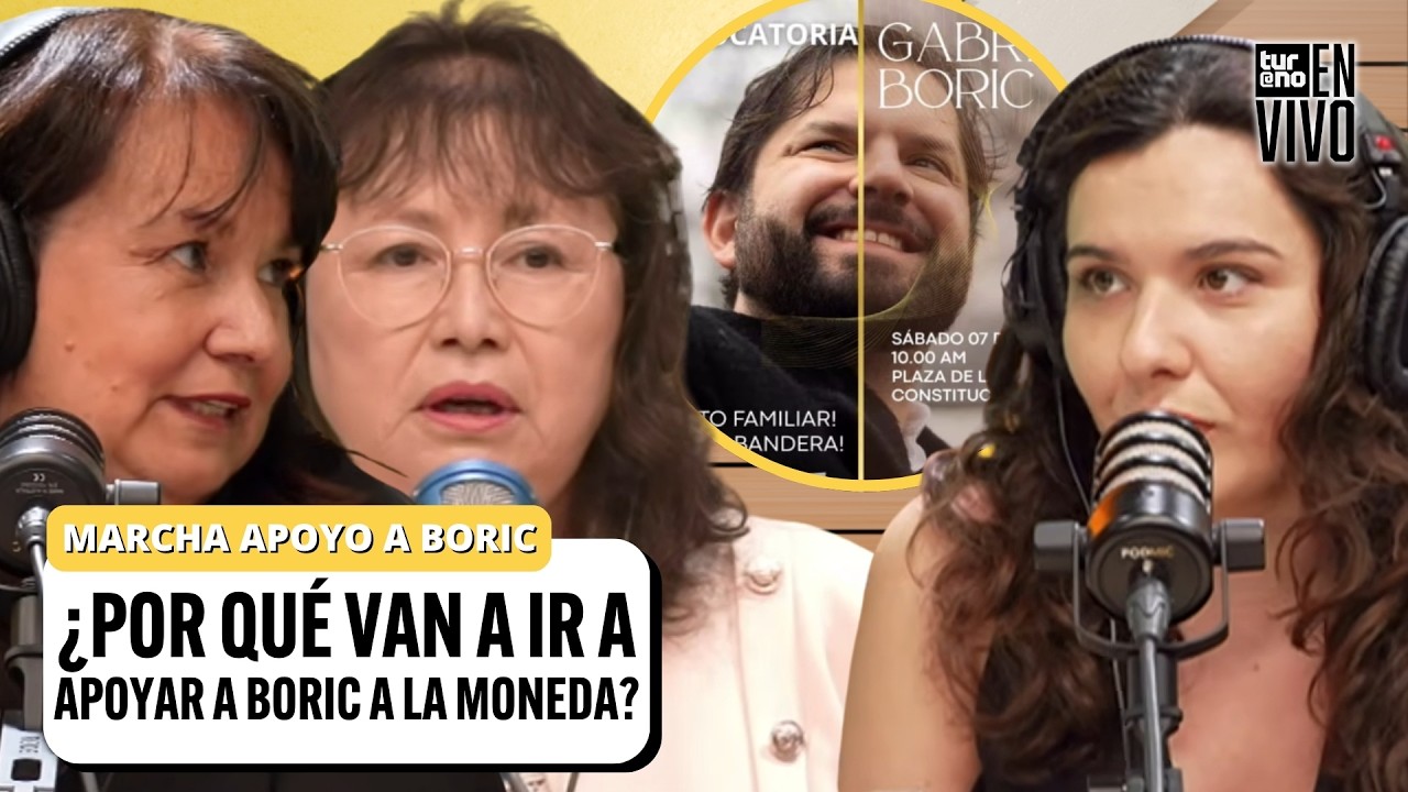 ¿Marcha en APOYO a Boric? Organizadoras EXPLICAN por qué van a apoyarlo a La Moneda | Turno En Vivo