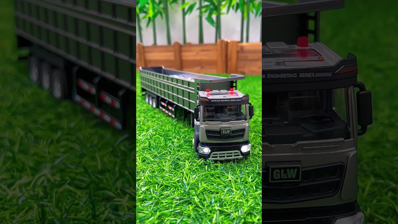 Tipper Trailer Truck Toy - Engineering Transport Vehicle - Construction Play Set