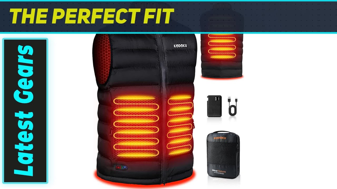 Kodoku Men's Heated Vest with Battery Pack: The Best Winter Gear for Outdoor Comfort