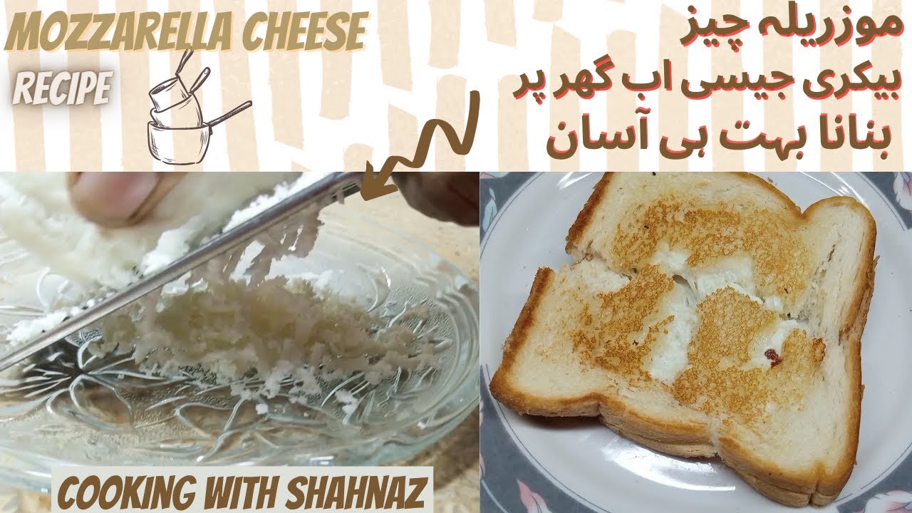 Mozzarella Cheese Recipe By cooking with shahnaz| How To Make Mozzarella Cheese At Home | No Rennet