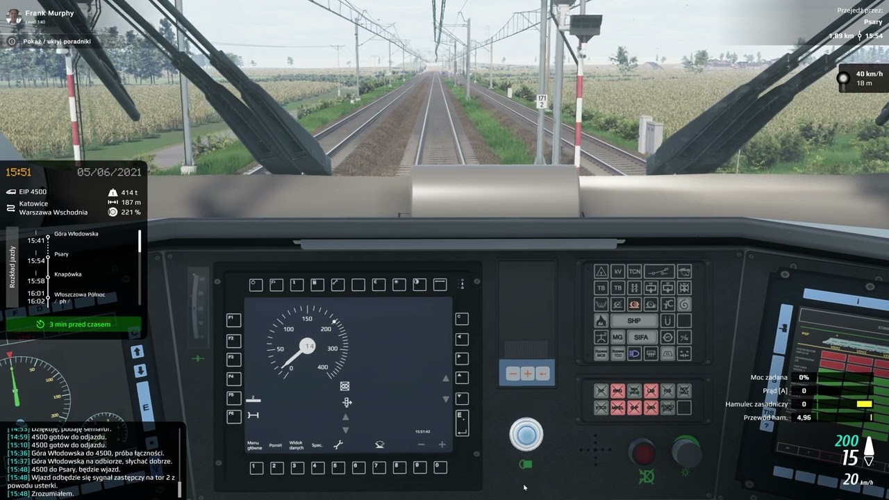 [SimRail] 2024-04-28: Psary - Wjazd na zastępczy - Jak to zrobić?
