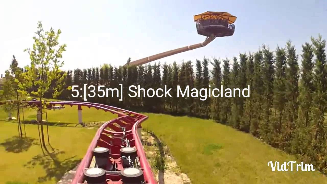TOP 10 ROLLER COASTER PIÙ ALTI D' ITALIA