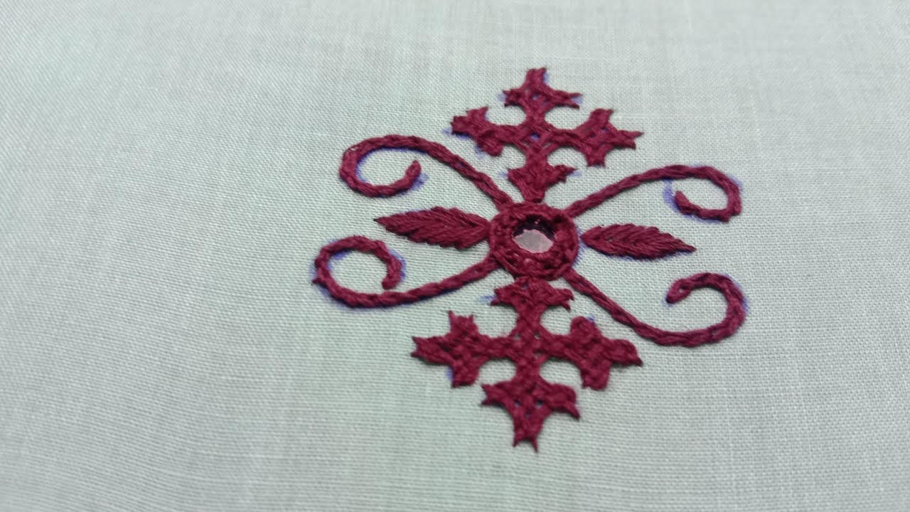 Simple sindhi Flower Design🌸||Hand Embroidery Tutorial...
