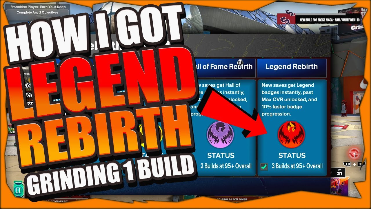 2K26 HOW I UNLOCKED LEGEND REBIRTH GRINDING 1 BUILD!!! FULL TUTORIAL!! INSTANT 99 OVERAL MAX BADGE!