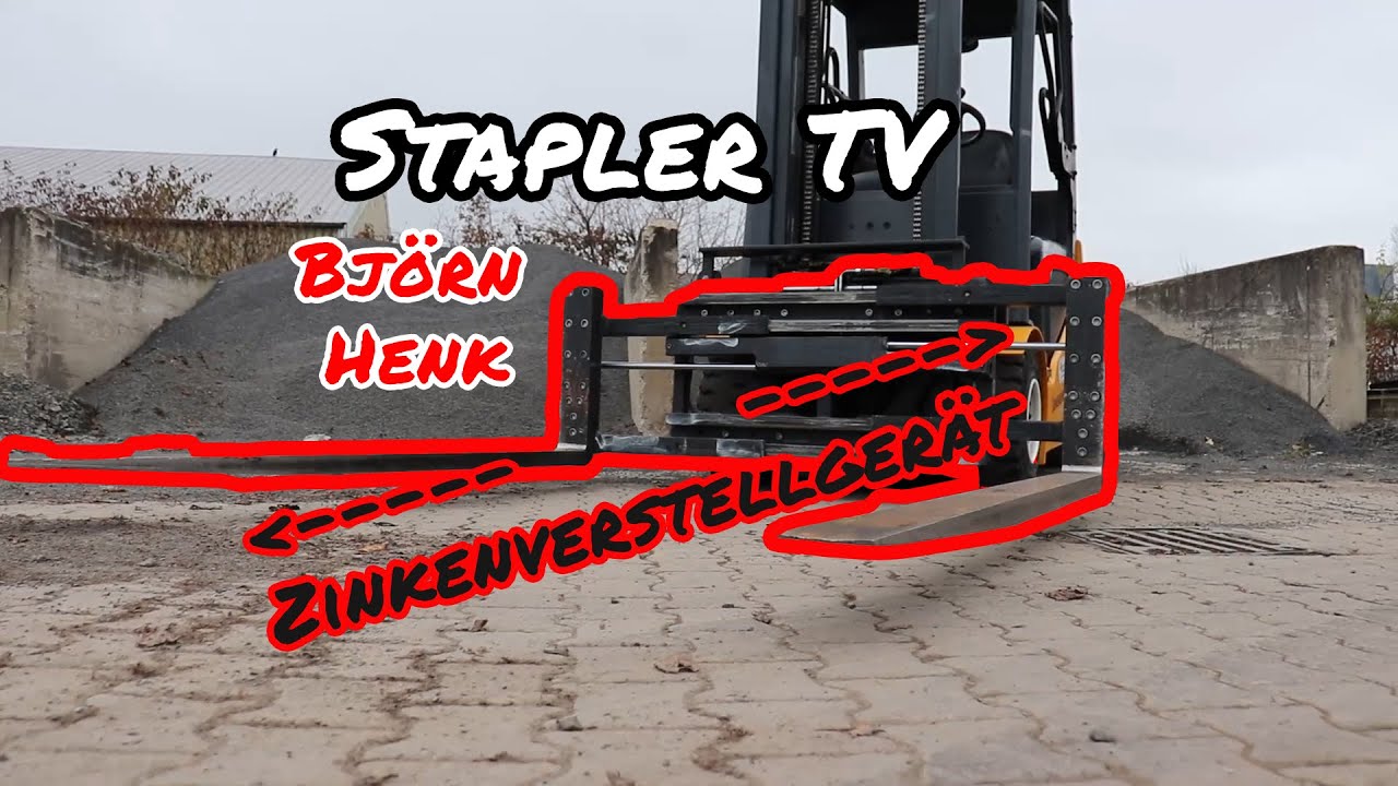 Stapler TV - Wie funktioniert ein Zinkenverstellgerät - mit Björn Henk