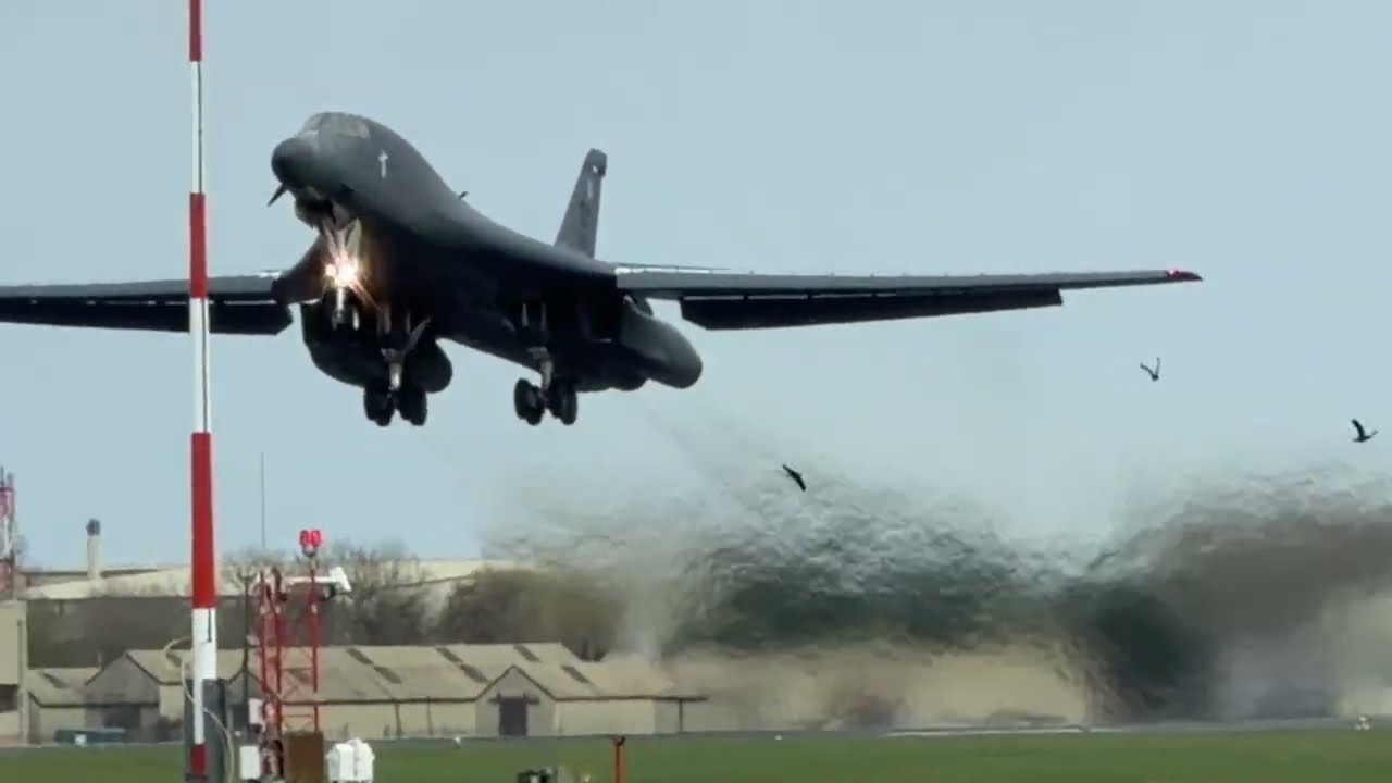 B1B,s thunder out of RAF Fairford on latest mission 13/03/2026