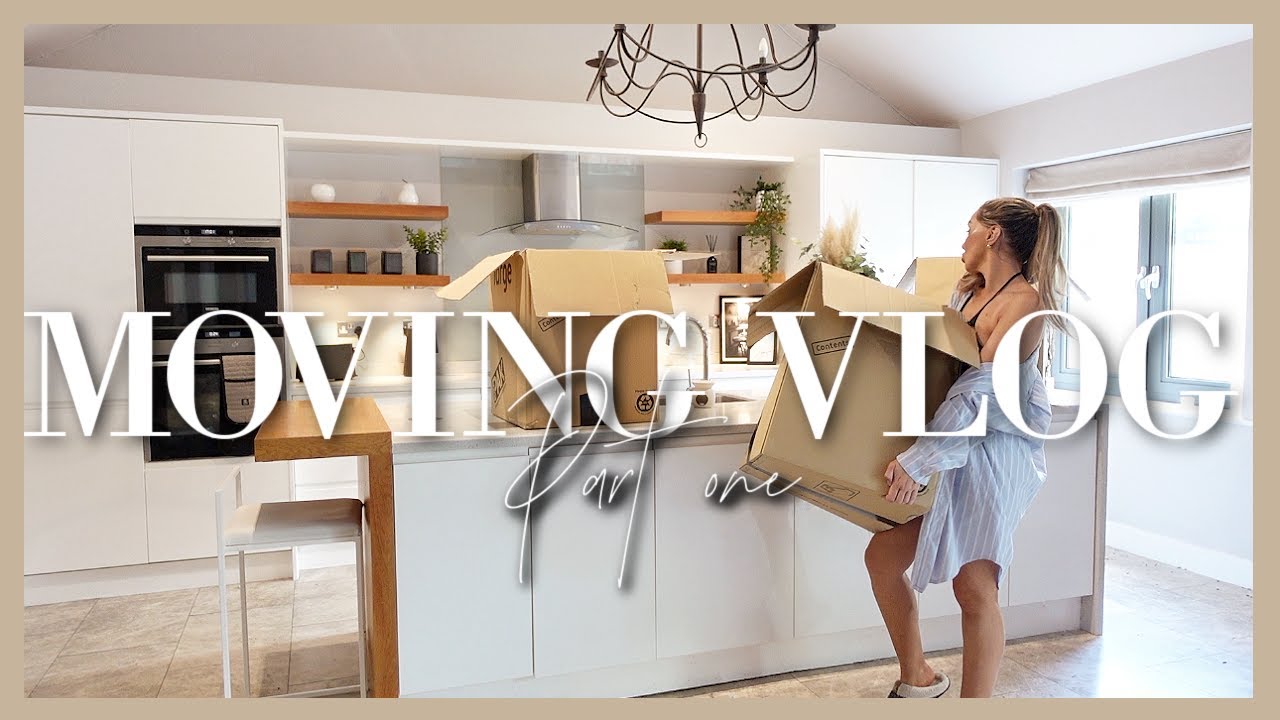 MOVING VLOG #1 | New house tour, decorating plans/progress + packing 📦