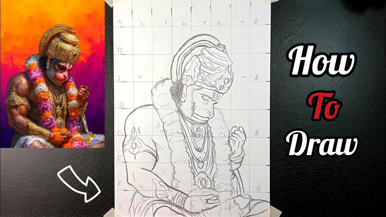 || hanuman Ji outline drawing 🥰|| outline drawing ☺️|| hanuman outline easy to draw 🥰||