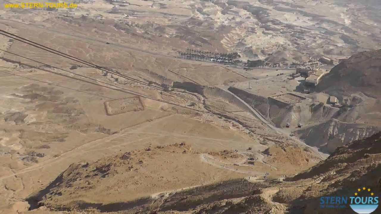 Aussicht vom Berg Masada auf das Tote Meer der Israelischen Seite
