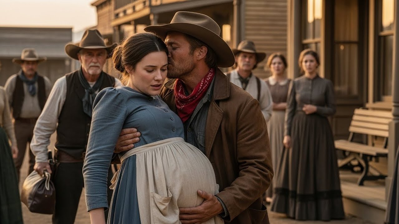 Pregnant Woman Fainted In The Town Square, A Cowboy Caught Her And Whispered 