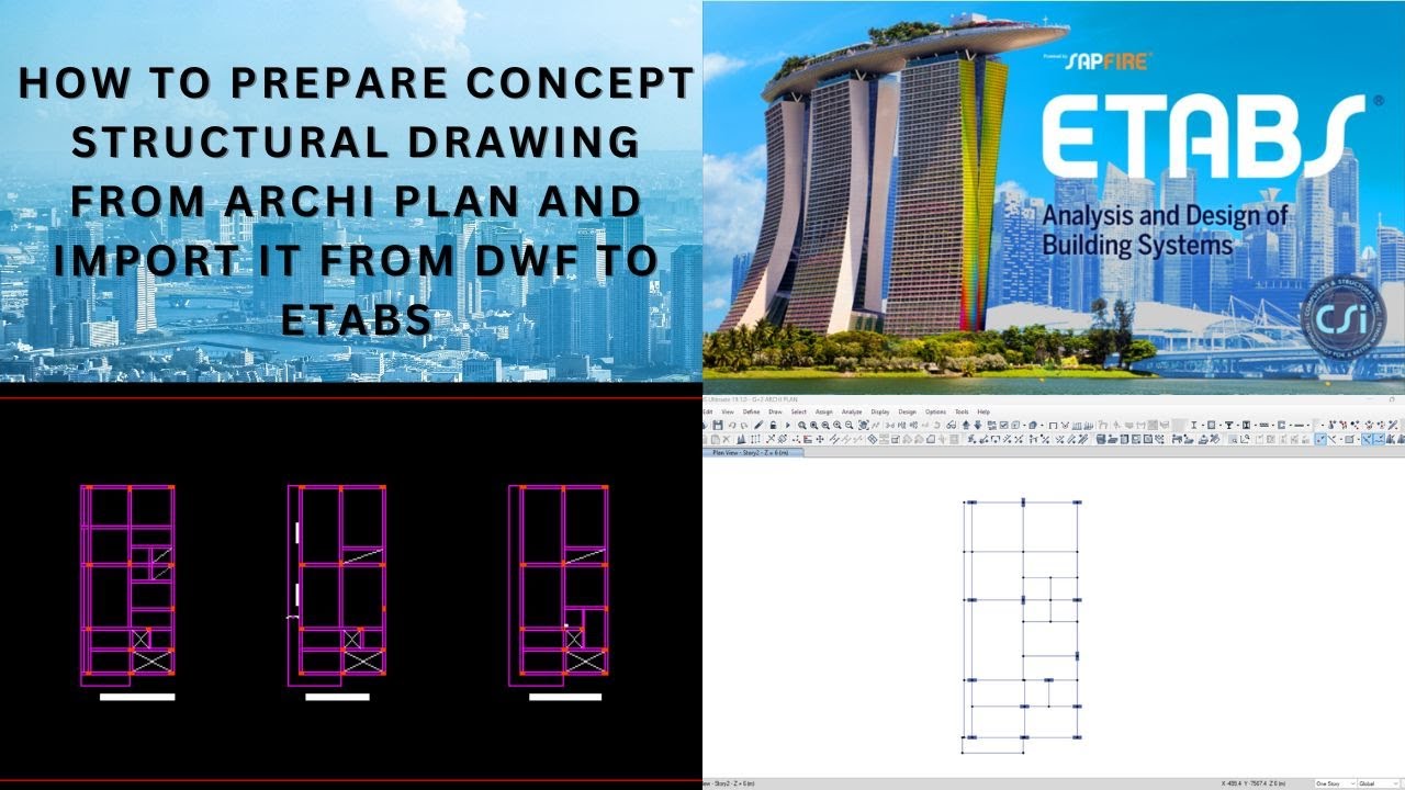 2.0 How to Import Autocad to Etabs