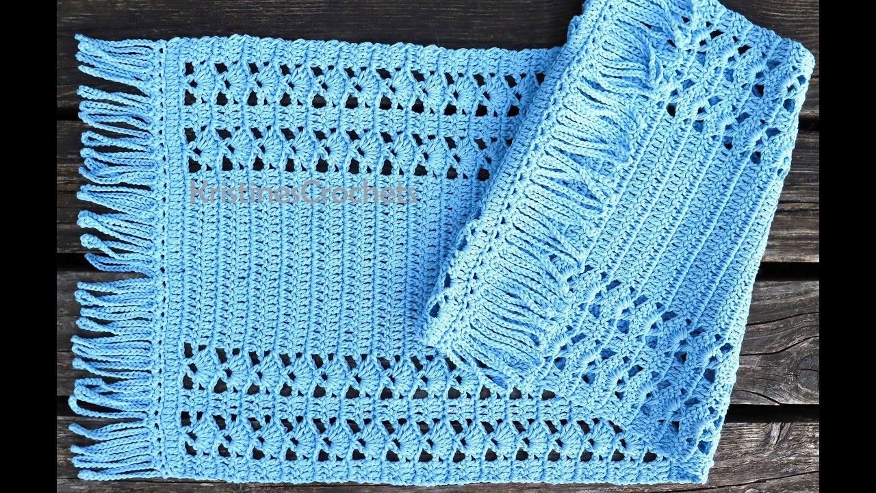 How To Crochet Rectangular Table Runner - Easy Pattern