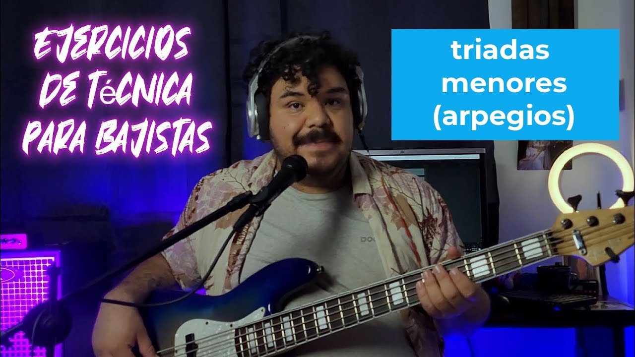 Ejercicios de técnica para bajistas | ¿Cómo tocar arpegios en el bajo? | Triadas menores | 