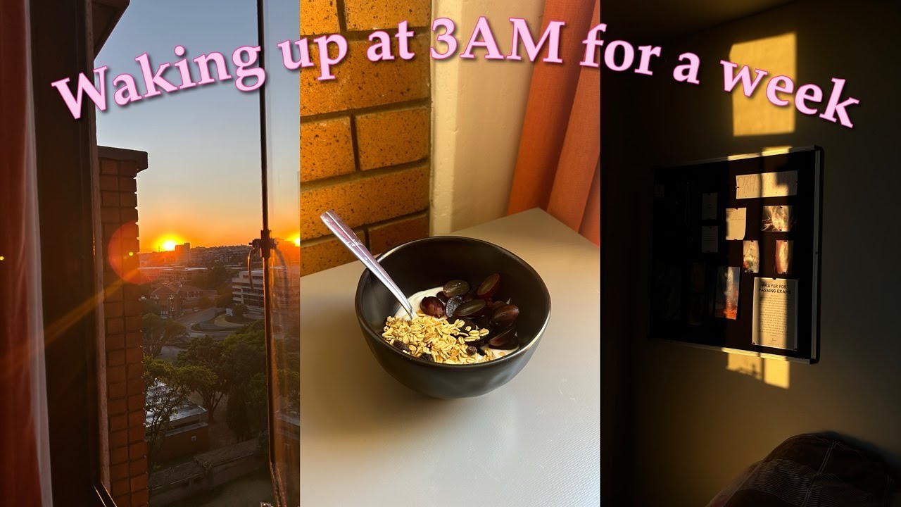 Waking up at 3AM for a week