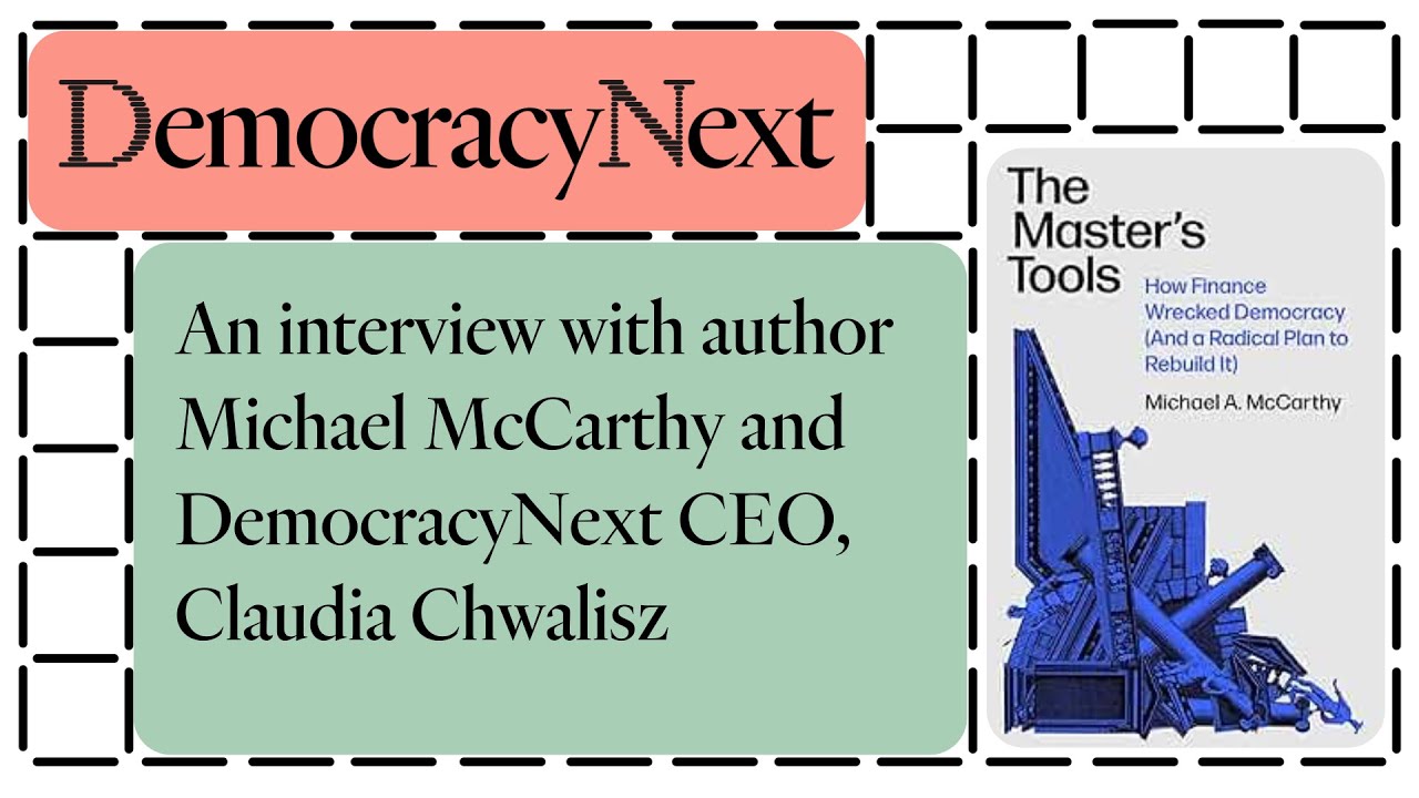 Michael McCarthy, The Master's Tools: An interview with Claudia Chwalisz