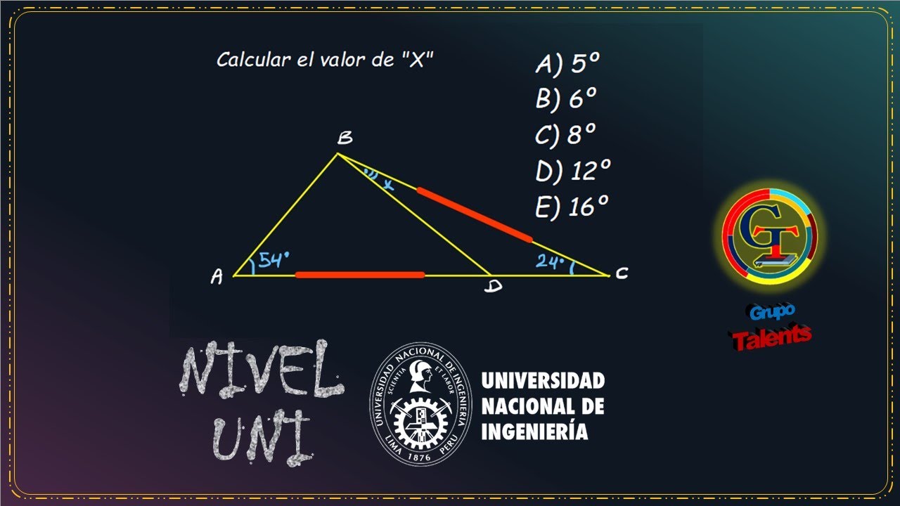 CONGRUENCIA  DE  TRIÁNGULOS - NIVEL UNI