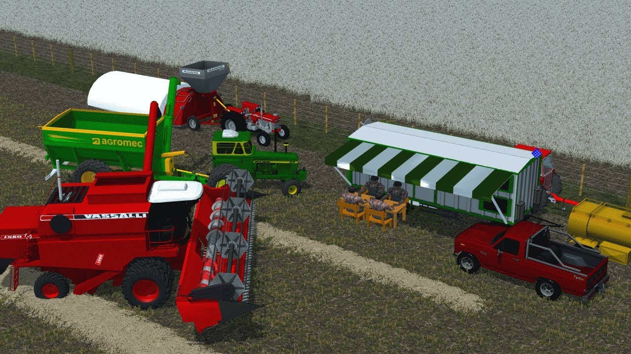 Farming Simulator 2013 argentina - Cosecha de Cebada - Vassalli 1550 + Embolsado