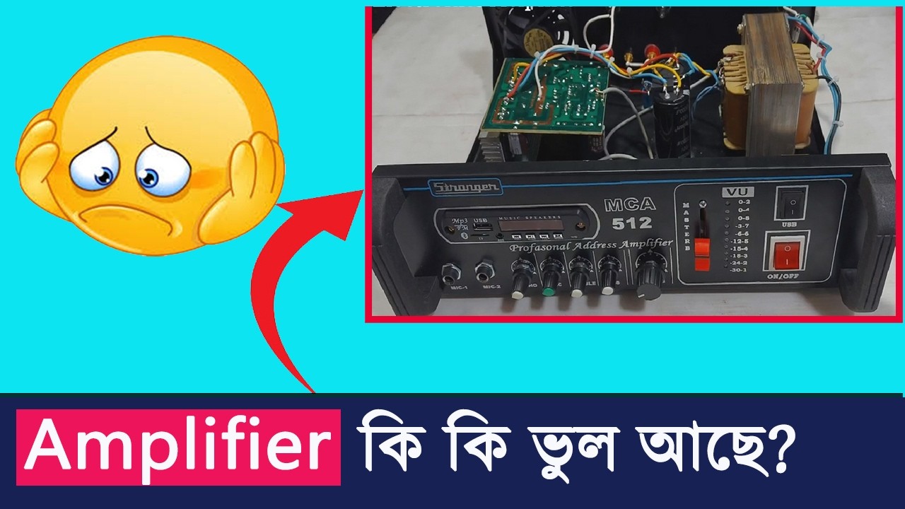 এই এমপ্লিফায়ারে কি কি ভুল রয়েছে?
